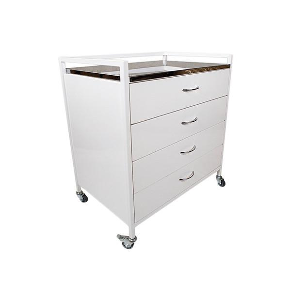 Столик медичний інструментальний на колесах металевий СТ-Т-Н MEDNOVA